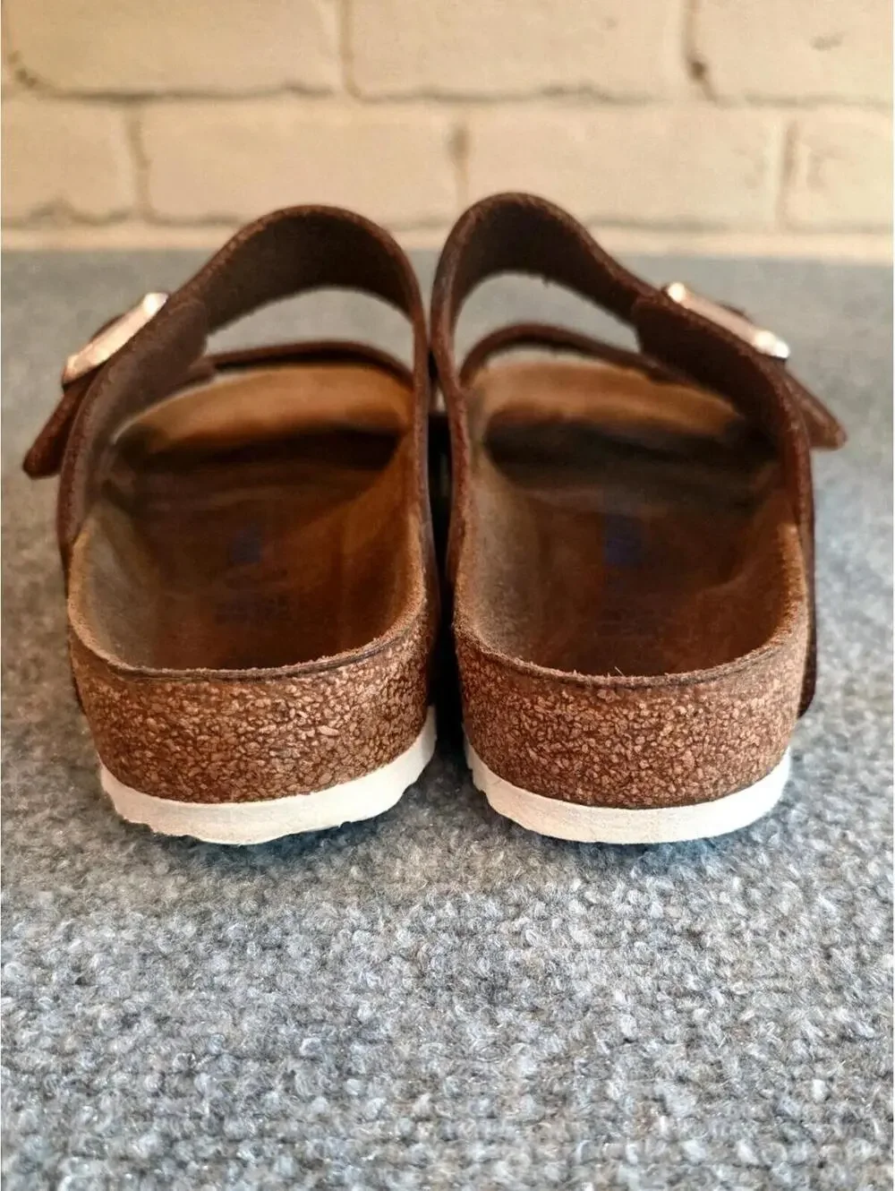 Birkenstock Metallic Copper Arizona BS Slip On Slide Sandals Sz 38 US 7-7.5 - Picture 6 of 12
